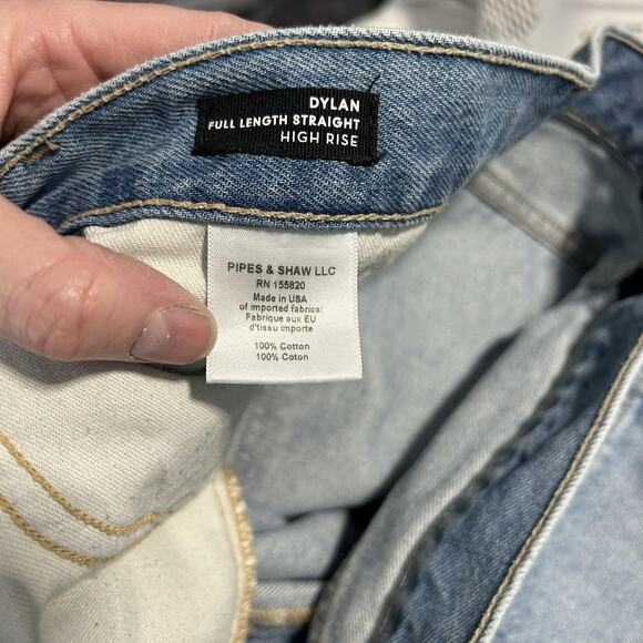 Veronica Beard Jeans Womens 31 Dylan Full Length Straight High Rise Sunset Pier - Picture 4 of 13